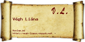Végh Liána névjegykártya